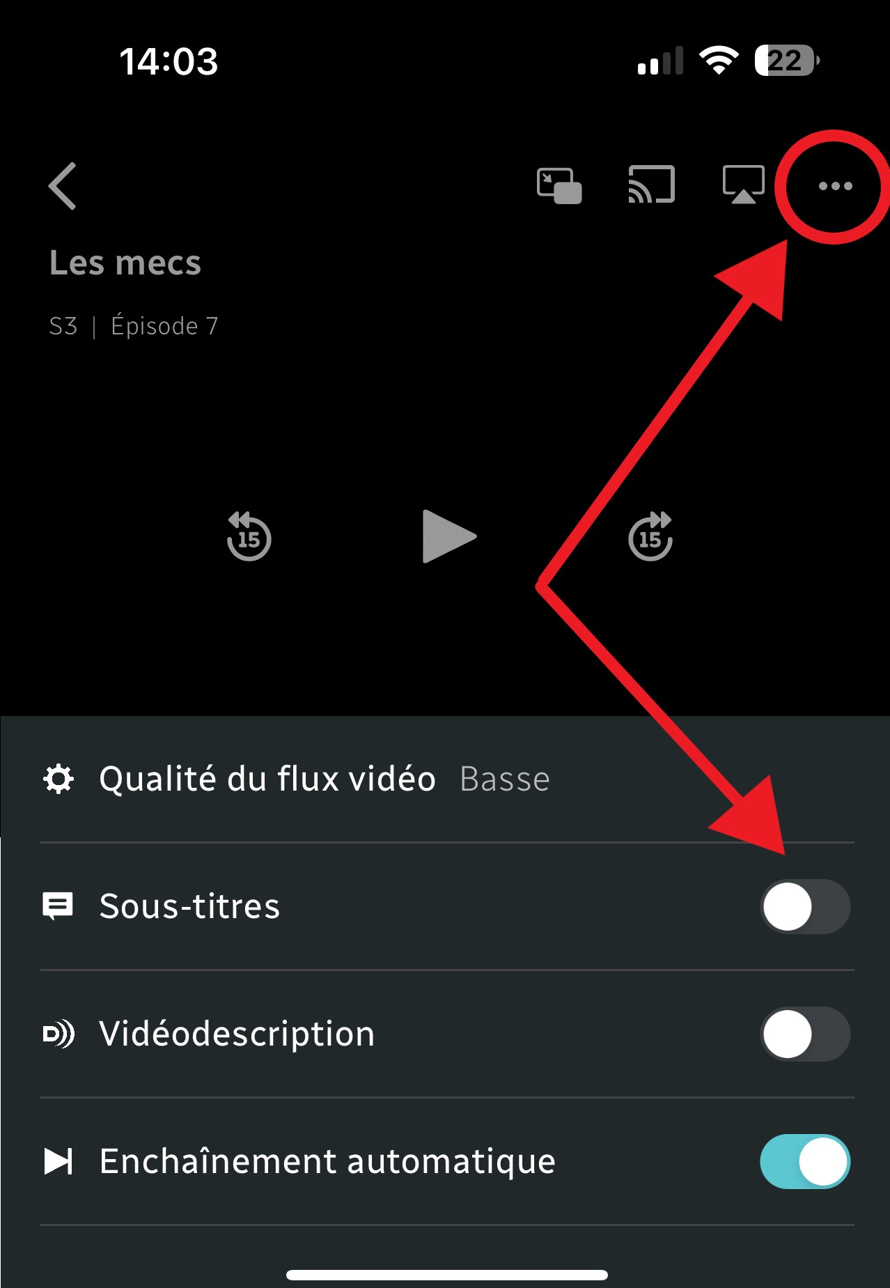 Comment activer ou désactiver le soustitrage? Centre d